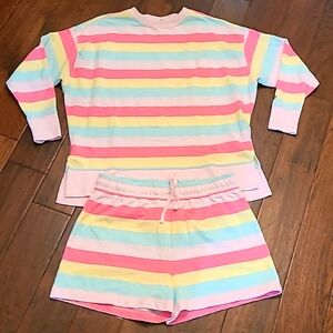 Cabana by Crown & Ivy short set. Top is Medium & Shorts are Large